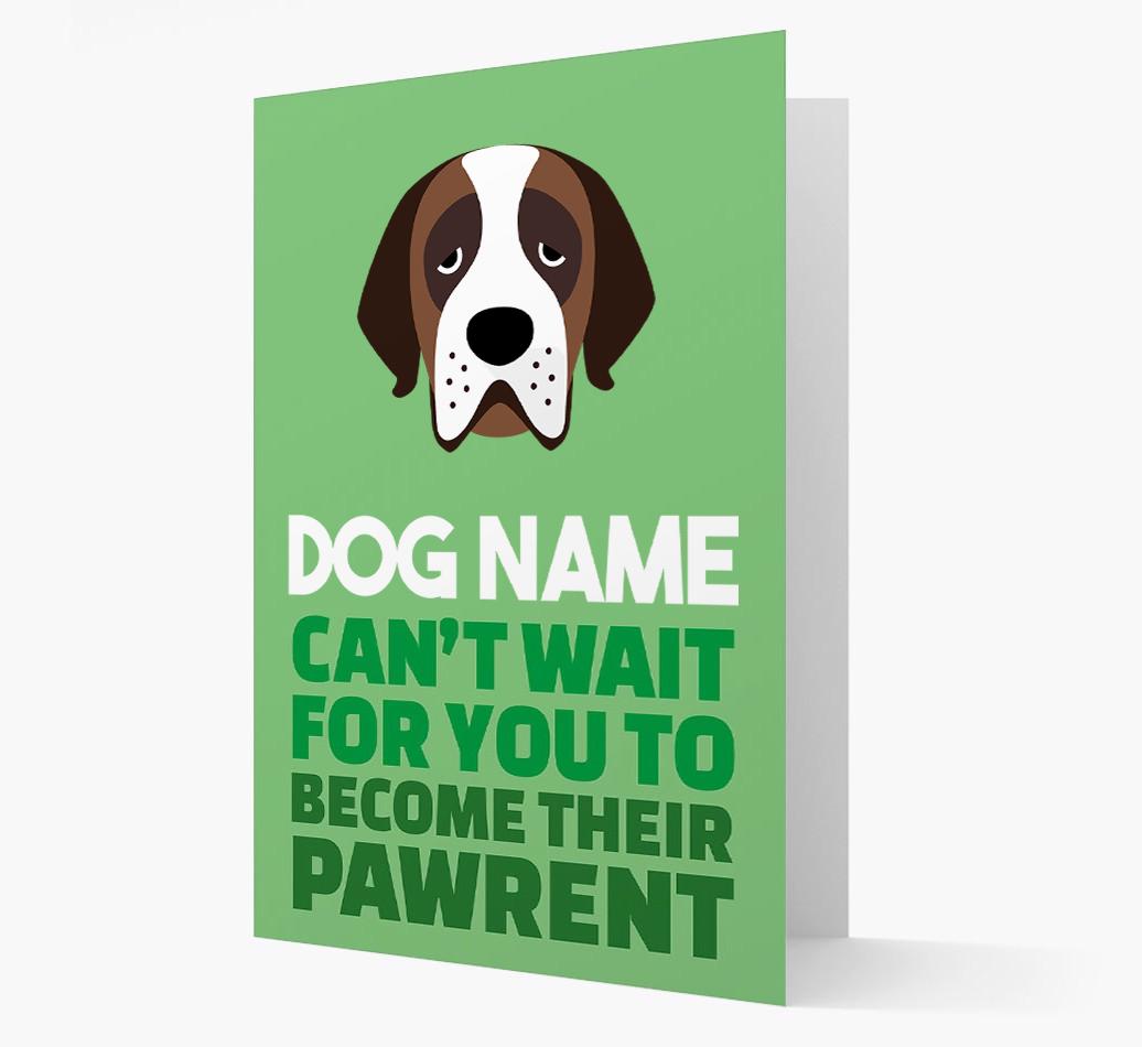 'Happy Anniversary Future Dog Parent' Card with {breedFullName} Icon