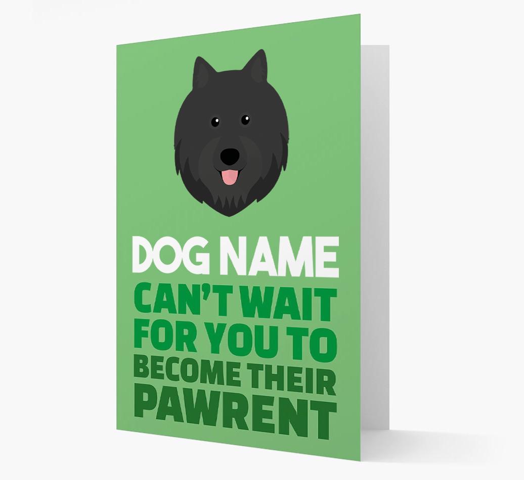 'Happy Anniversary Future Dog Parent' Card with {breedFullName} Icon