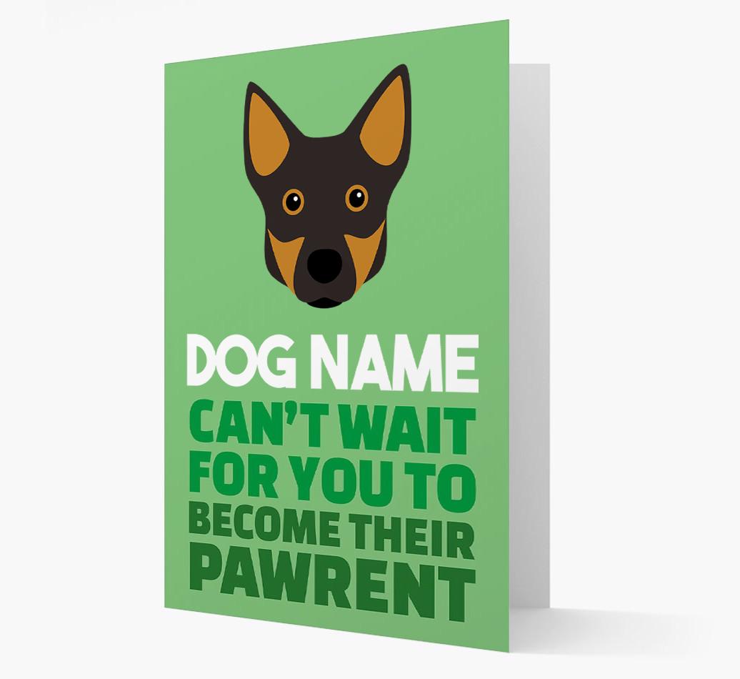 'Happy Anniversary Future Dog Parent' Card with {breedFullName} Icon