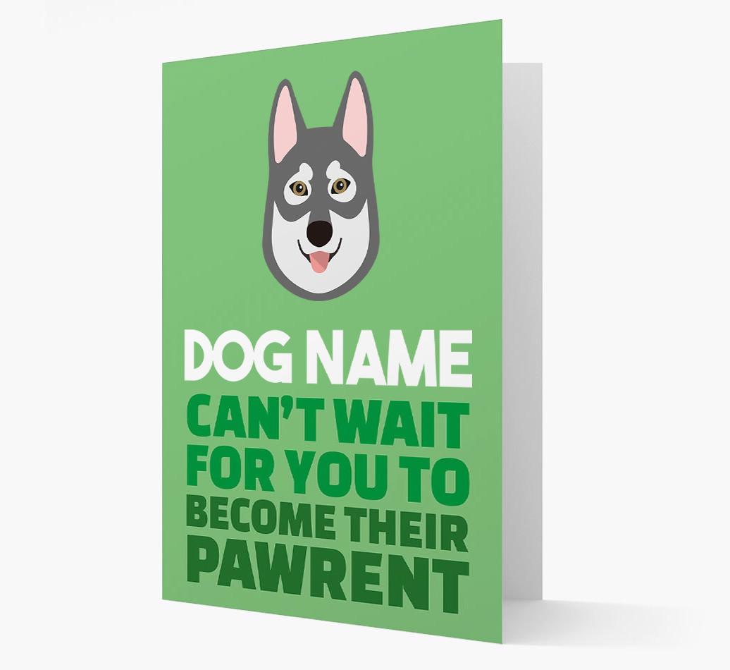 'Happy Anniversary Future Dog Parent' Card with {breedFullName} Icon