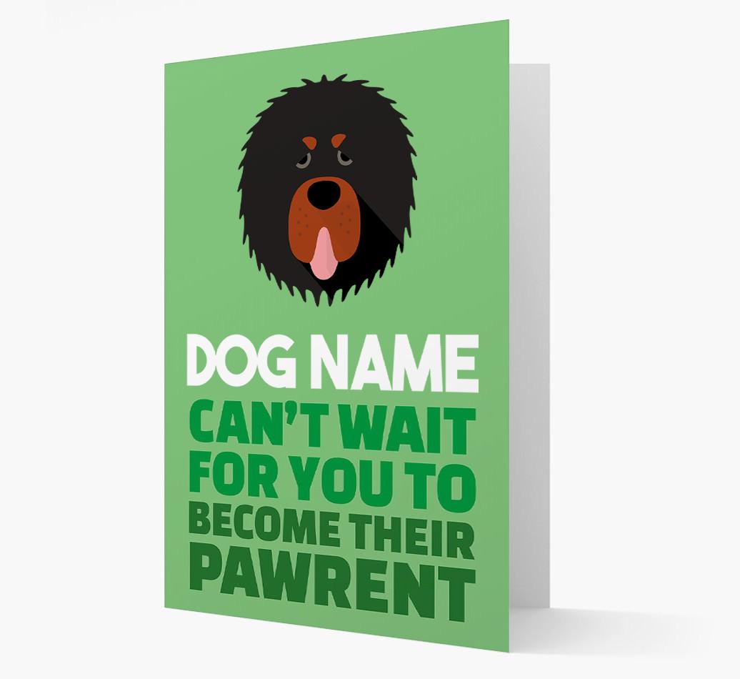 'Happy Anniversary Future Dog Parent' Card with {breedFullName} Icon