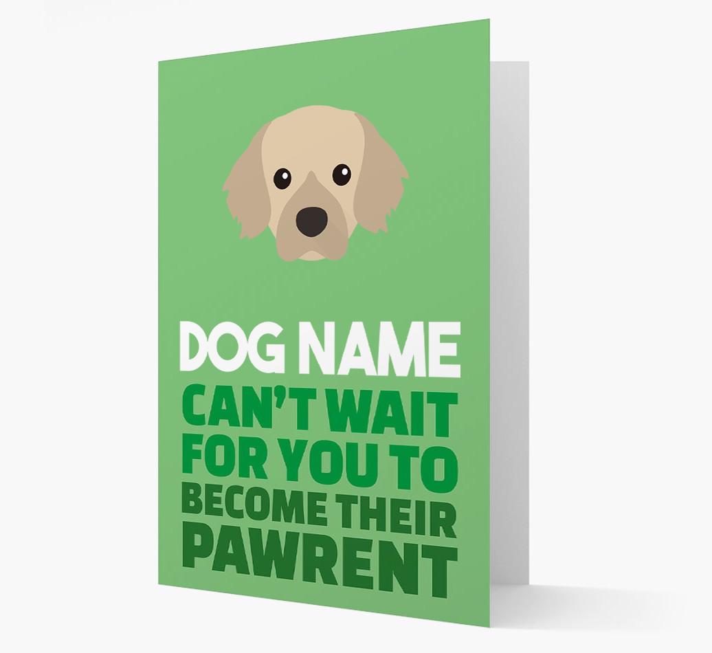 'Happy Anniversary Future Dog Parent' Card with {breedFullName} Icon