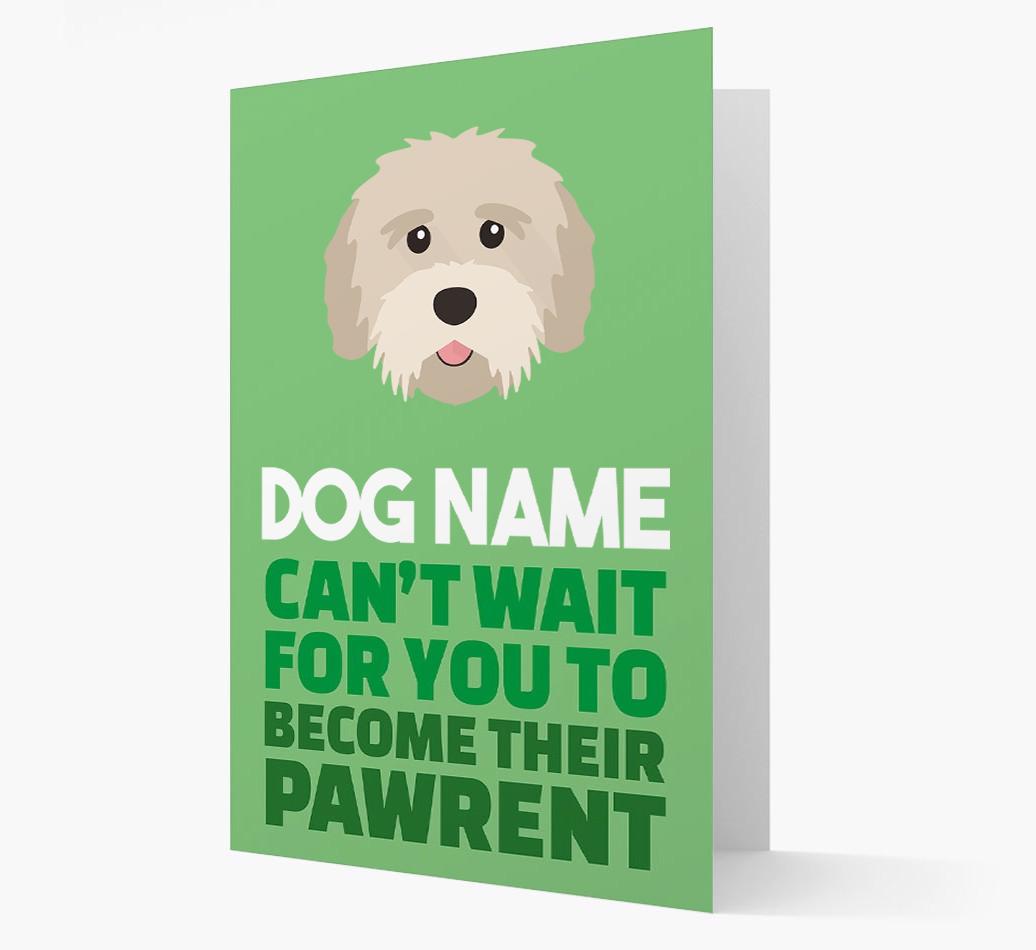 'Happy Anniversary Future Dog Parent' Card with {breedFullName} Icon