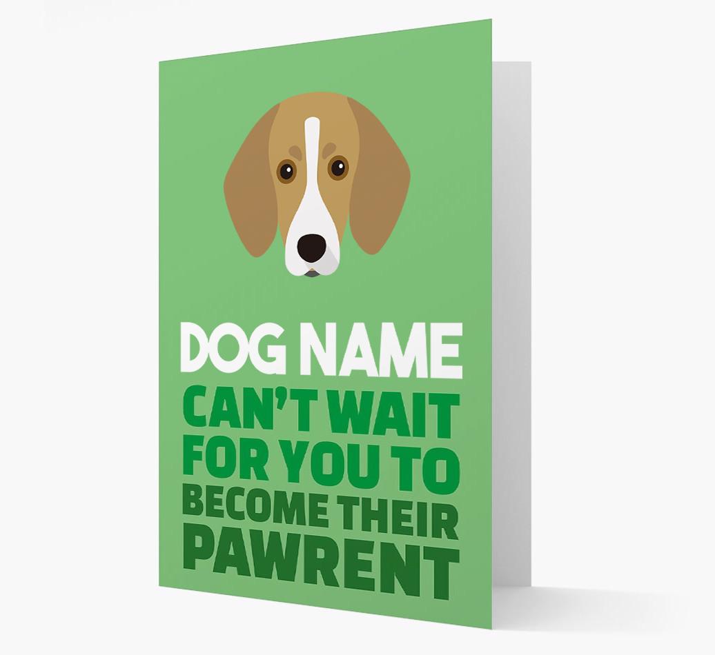 'Happy Anniversary Future Dog Parent' Card with {breedFullName} Icon