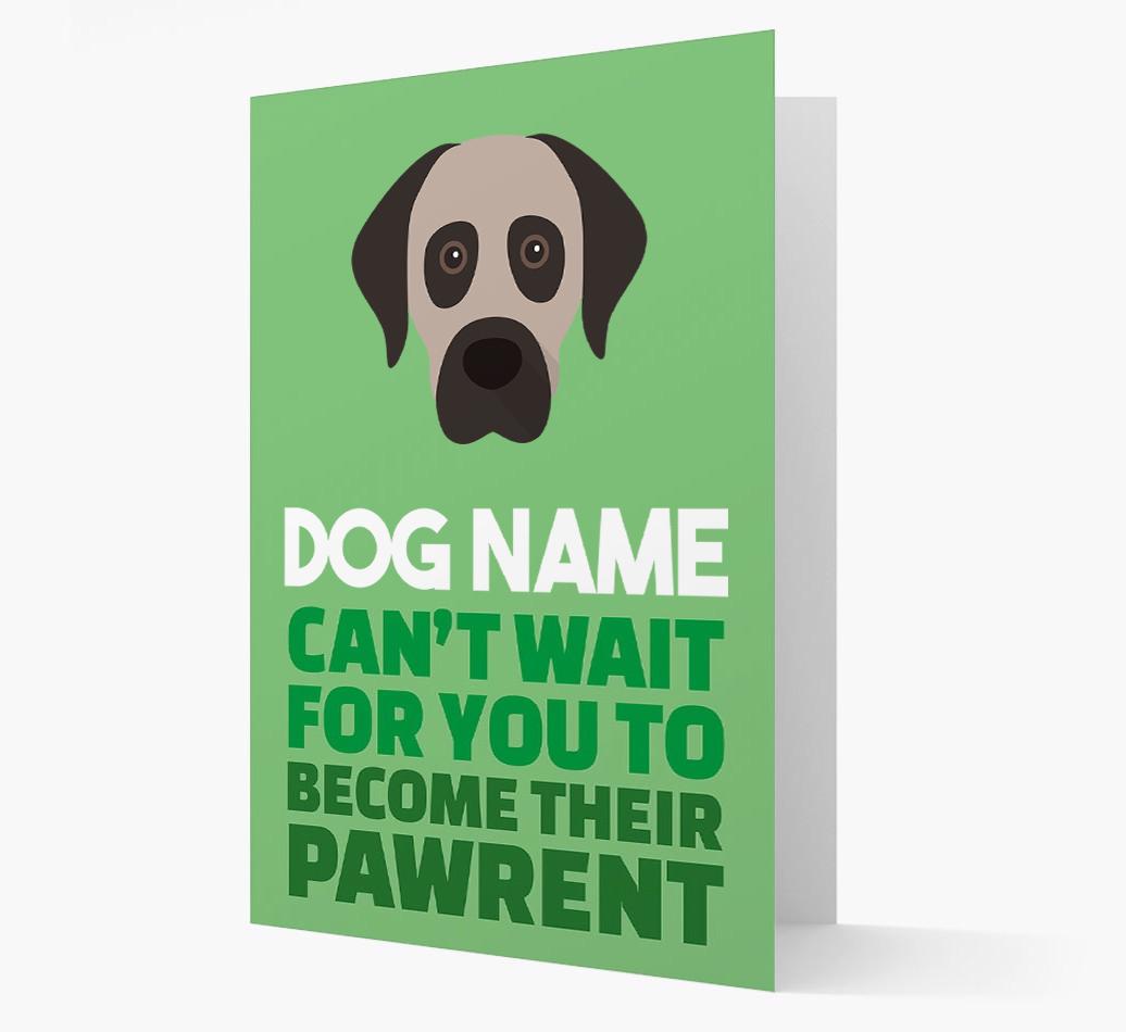 'Happy Anniversary Future Dog Parent' Card with {breedFullName} Icon
