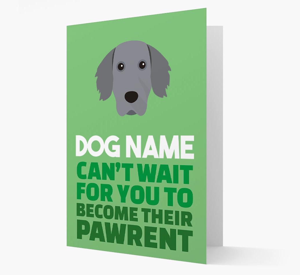 'Happy Anniversary Future Dog Parent' Card with {breedFullName} Icon