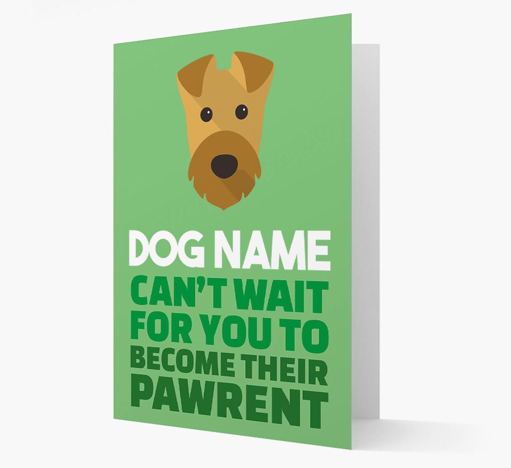 'Happy Anniversary Future Dog Parent' Card with {breedFullName} Icon