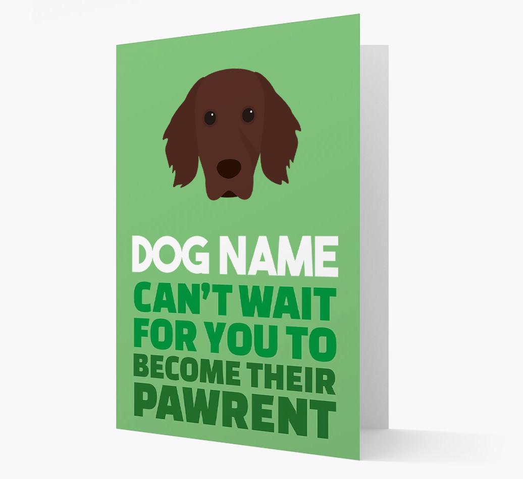 'Happy Anniversary Future Dog Parent' Card with {breedFullName} Icon
