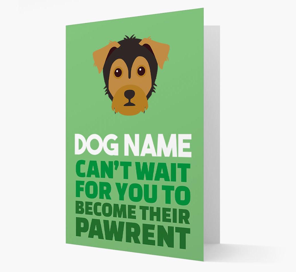 'Happy Anniversary Future Dog Parent' Card with {breedFullName} Icon