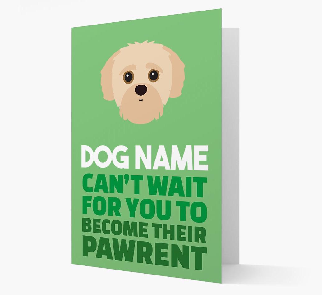 'Happy Anniversary Future Dog Parent' Card with {breedFullName} Icon