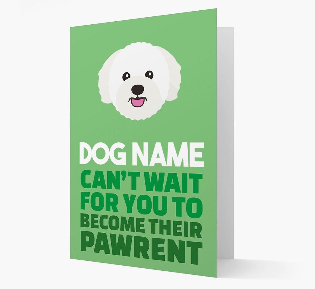 'Happy Anniversary Future Dog Parent' Card with {breedFullName} Icon