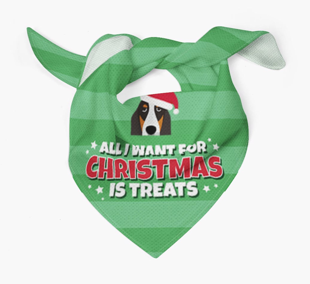 'All I Want for Christmas' - Personalized {breedFullName} Bandana