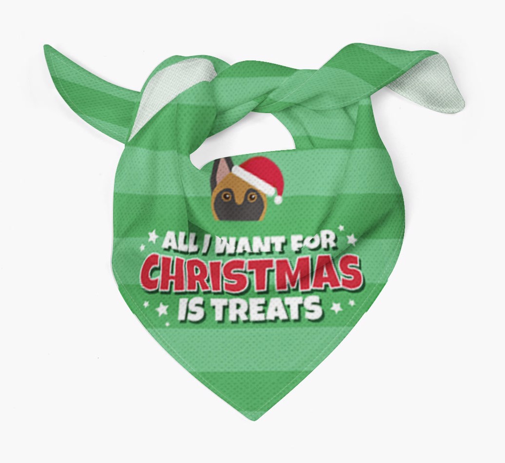 'All I Want for Christmas' - Personalized {breedFullName} Bandana