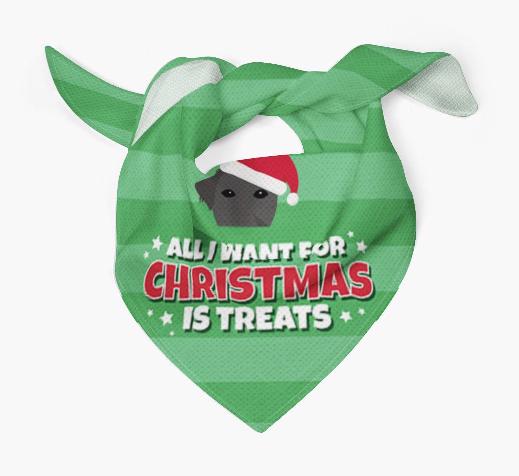 'All I Want for Christmas' - Personalized {breedFullName} Bandana