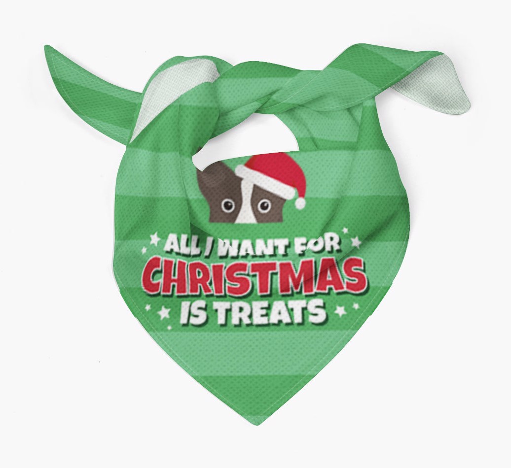 'All I Want for Christmas' - Personalised {breedFullName} Bandana