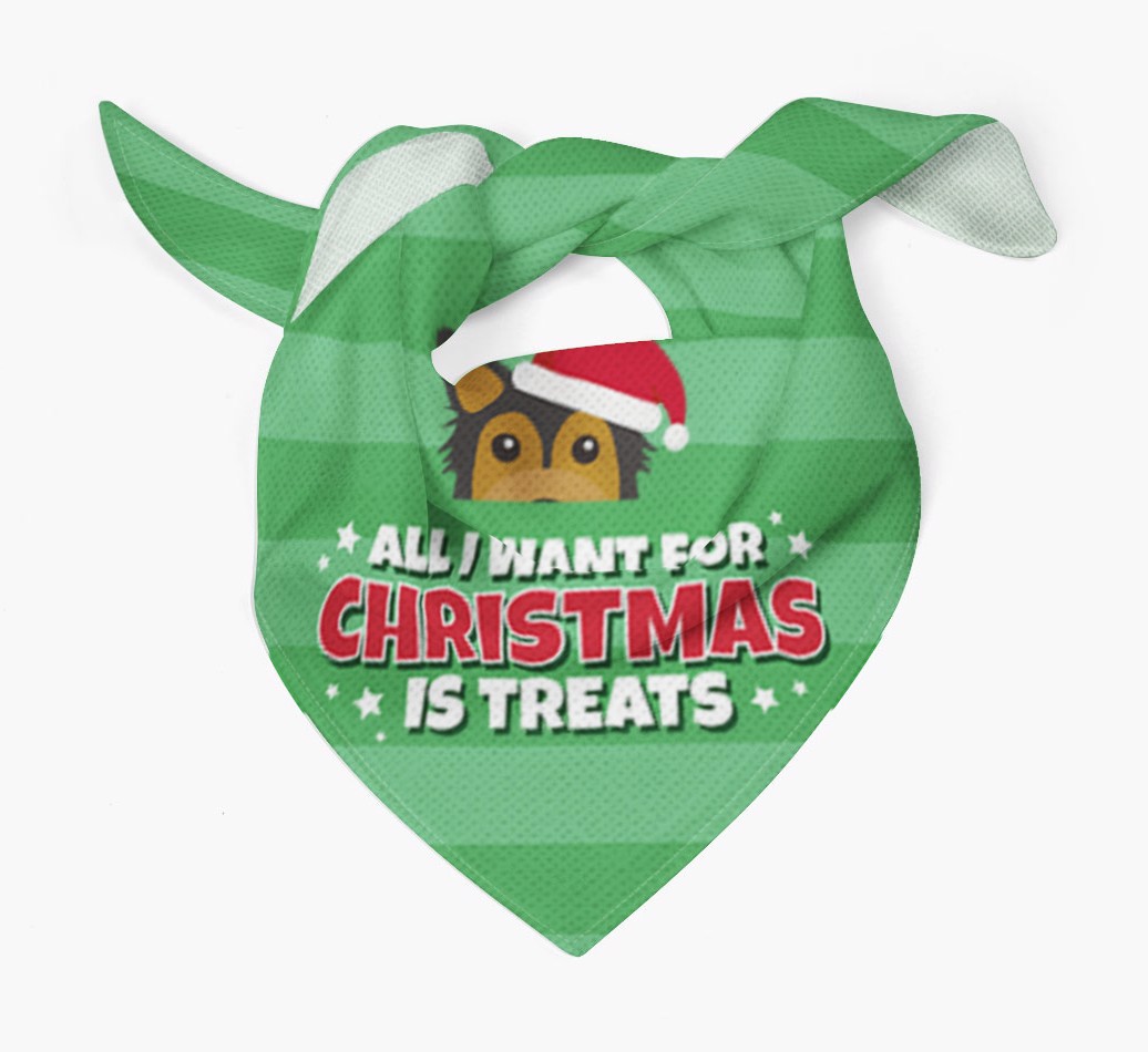 'All I Want for Christmas' - Personalized {breedFullName} Bandana