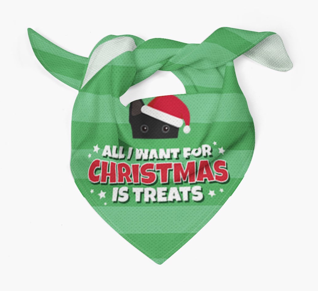 'All I Want for Christmas' - Personalized {breedFullName} Bandana