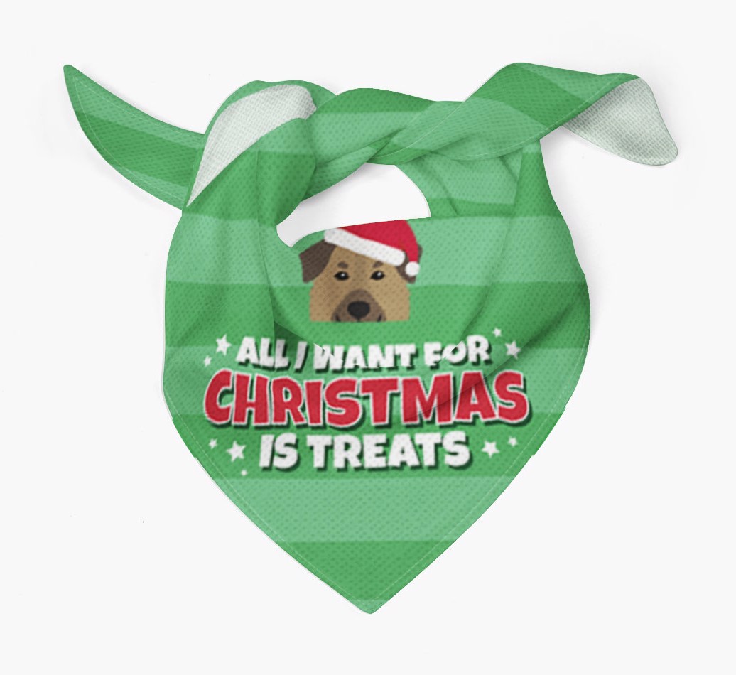 'All I Want for Christmas' - Personalized {breedFullName} Bandana