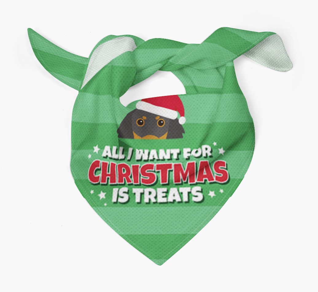 'All I Want for Christmas' - Personalized {breedFullName} Bandana