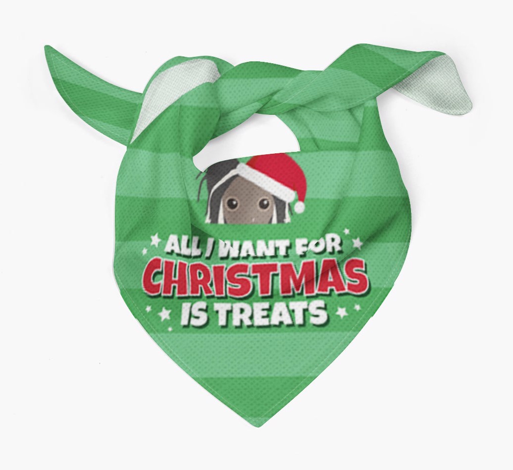 'All I Want for Christmas' - Personalized {breedFullName} Bandana