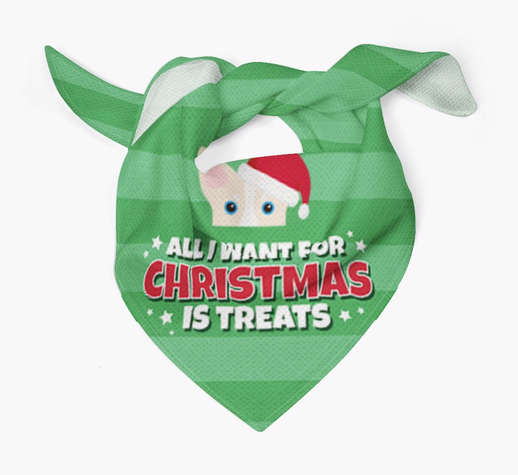 'All I Want for Christmas' - Personalised {breedFullName} Bandana