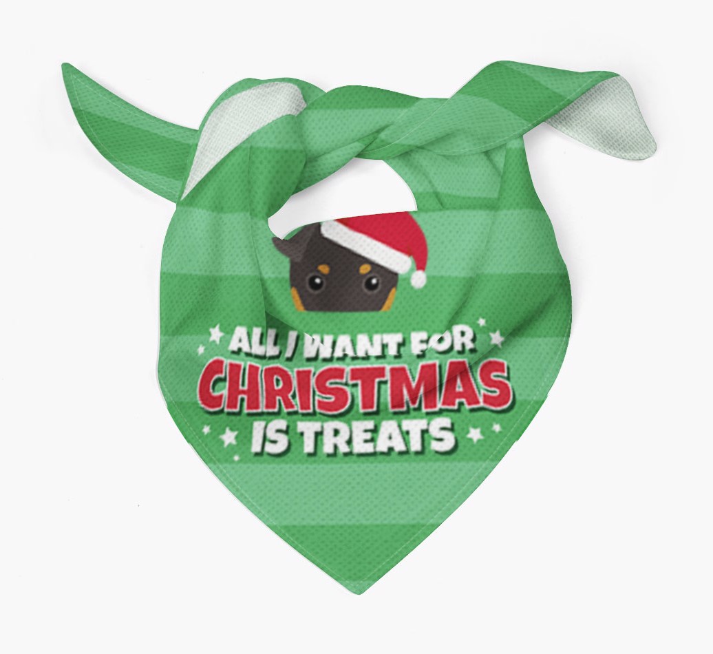 'All I Want for Christmas' - Personalized {breedFullName} Bandana