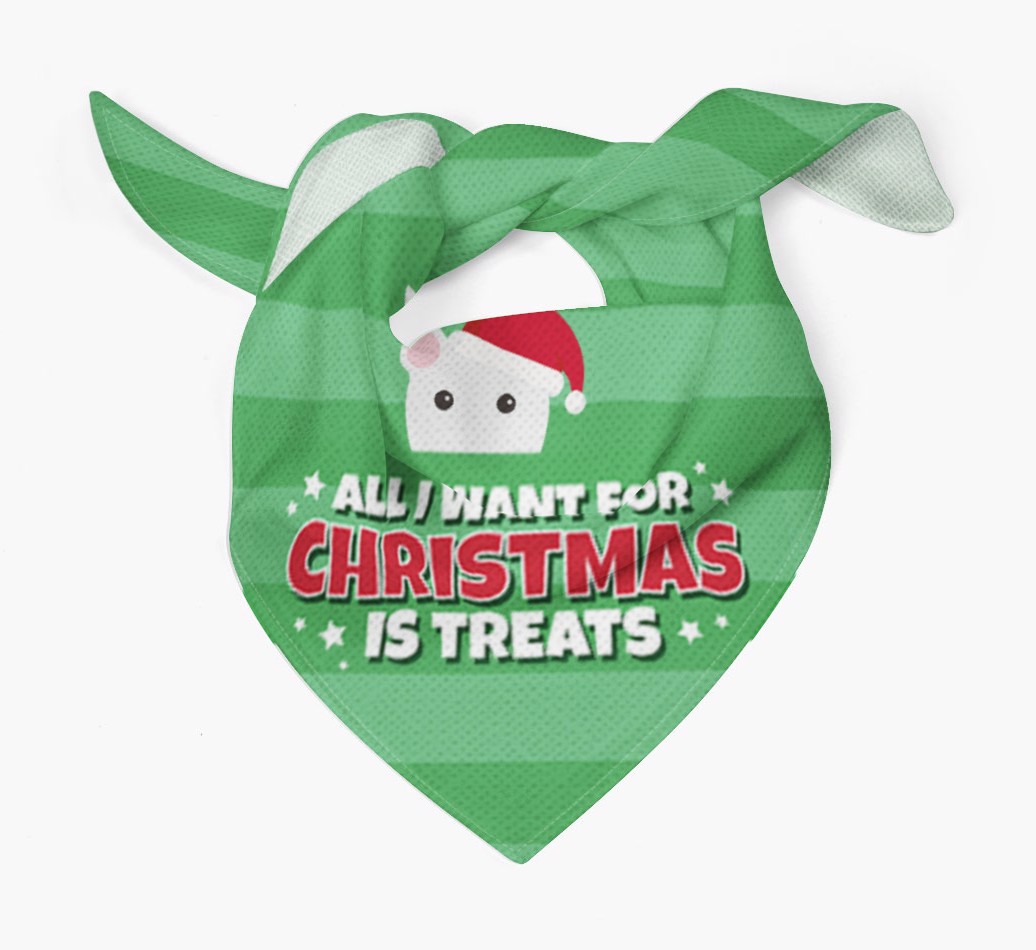 'All I Want for Christmas' - Personalised {breedFullName} Bandana