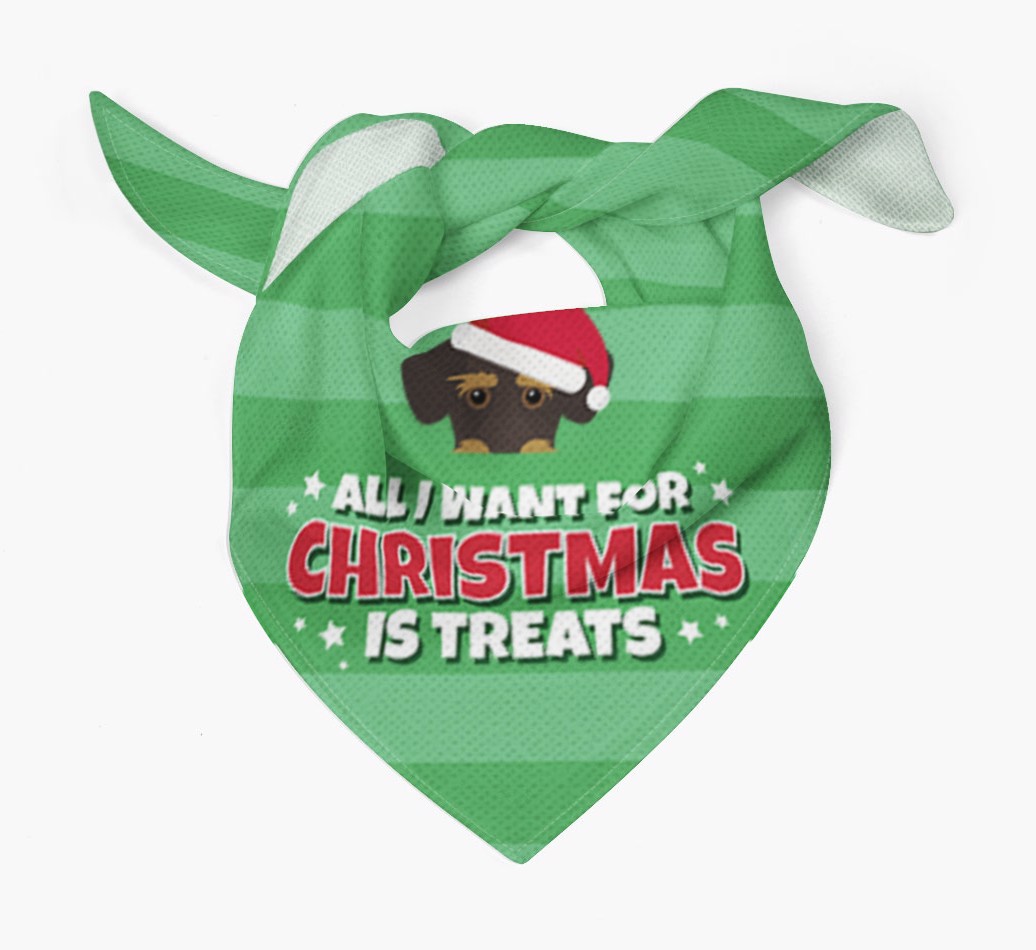 'All I Want for Christmas' - Personalized {breedFullName} Bandana