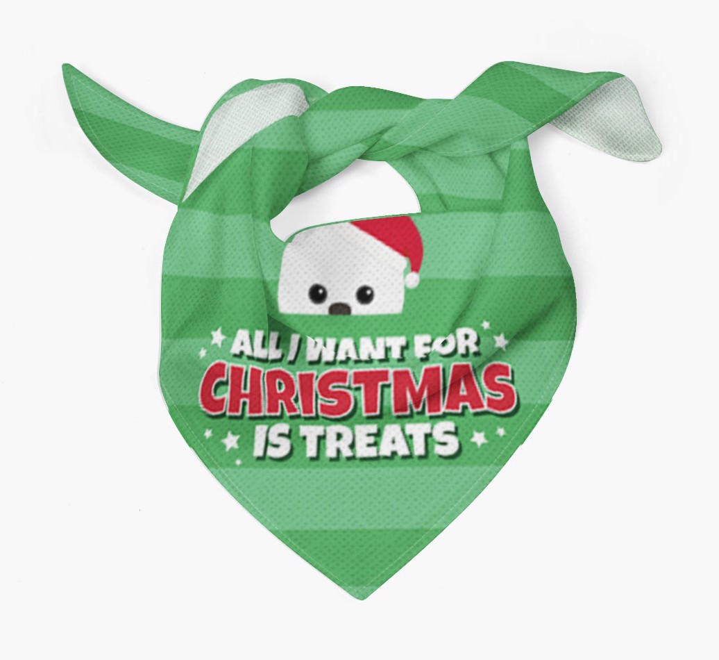 'All I Want for Christmas' - Personalized {breedFullName} Bandana