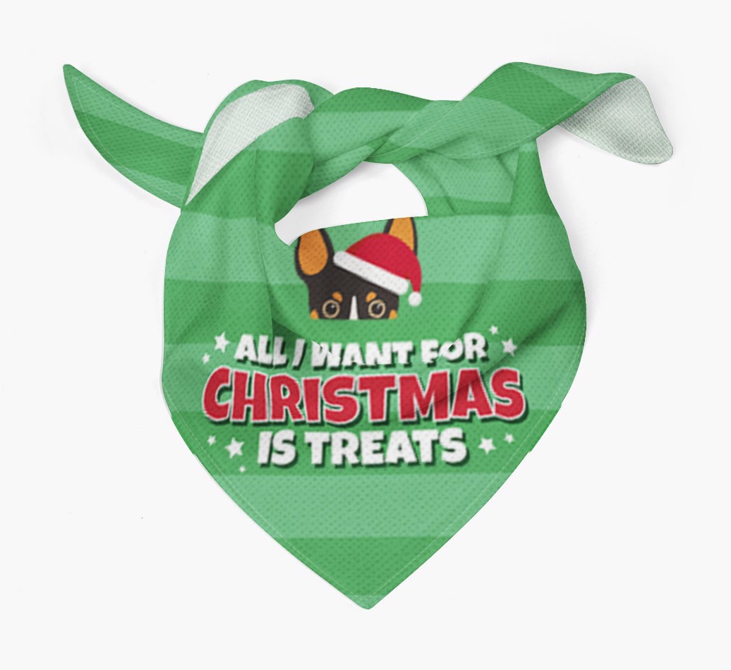 'All I Want for Christmas' - Personalized {breedFullName} Bandana