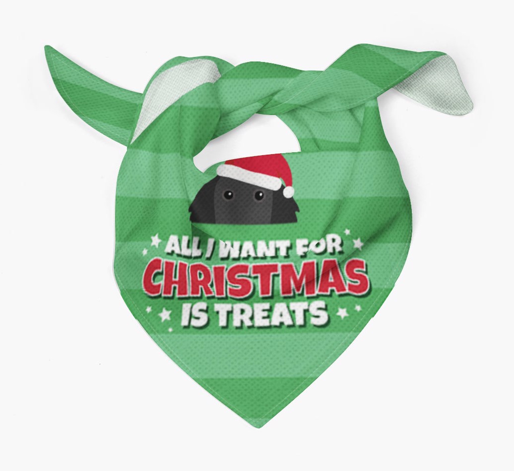 'All I Want for Christmas' - Personalized {breedFullName} Bandana