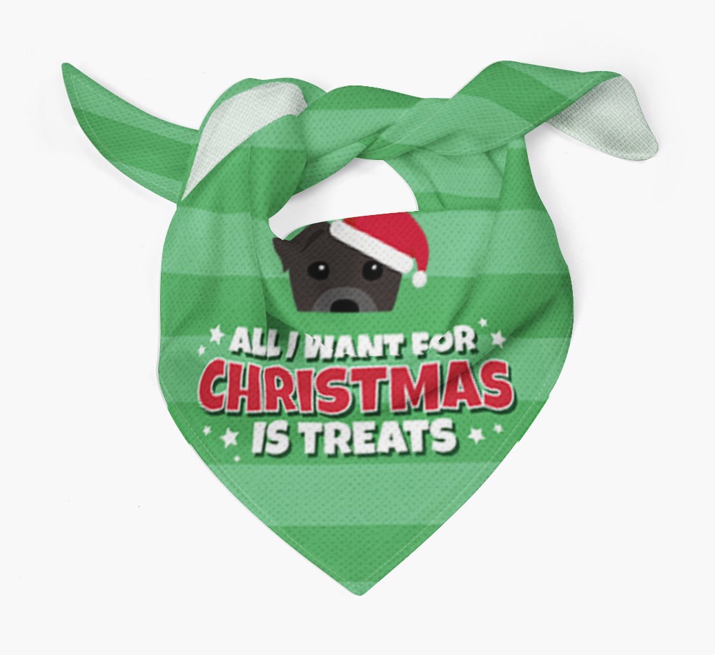 'All I Want for Christmas' - Personalized {breedFullName} Bandana