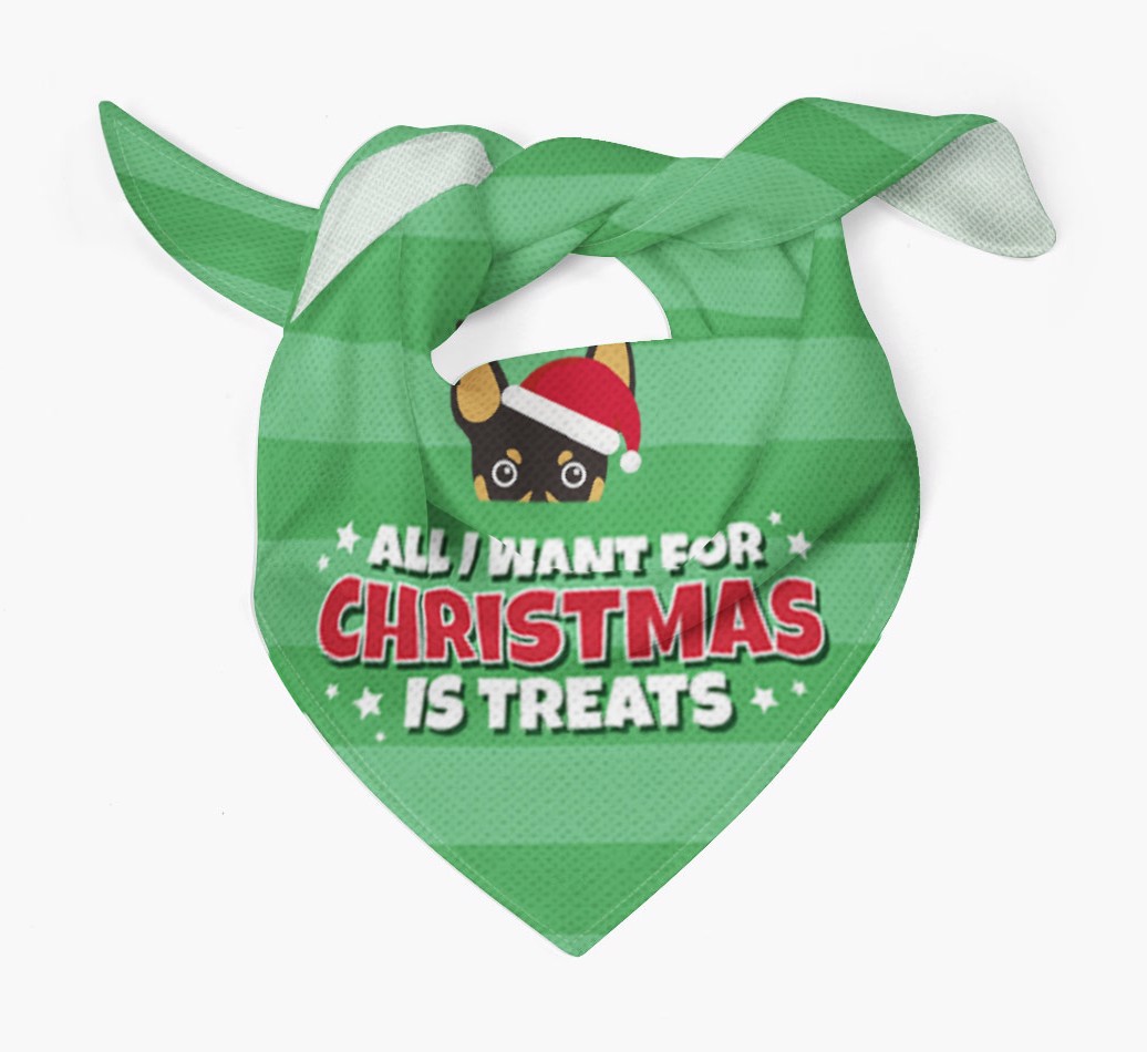 'All I Want for Christmas' - Personalised {breedFullName} Bandana