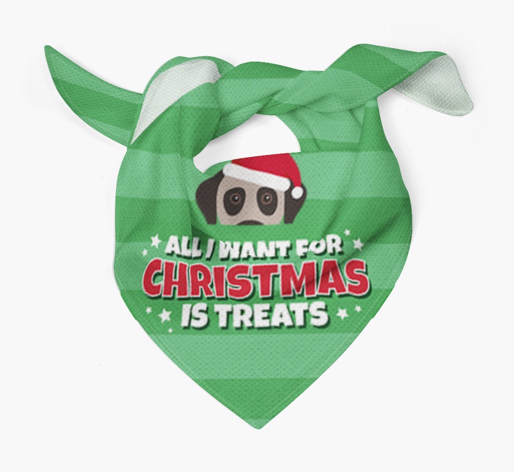'All I Want for Christmas' - Personalized {breedFullName} Bandana