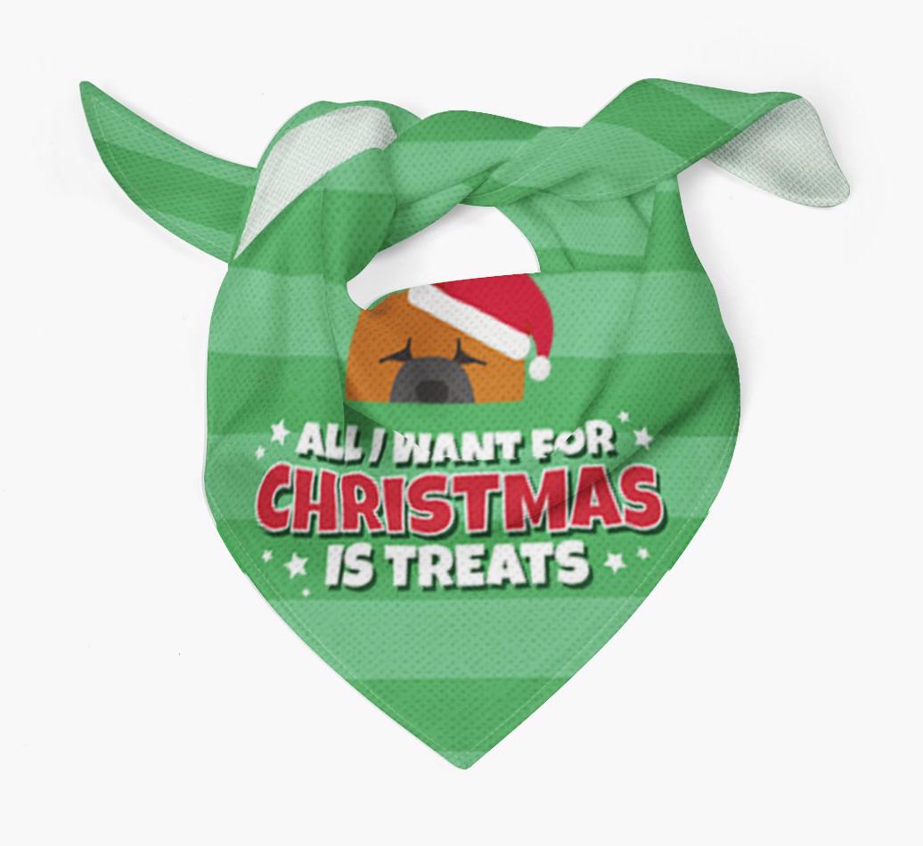 'All I Want for Christmas' - Personalized {breedFullName} Bandana