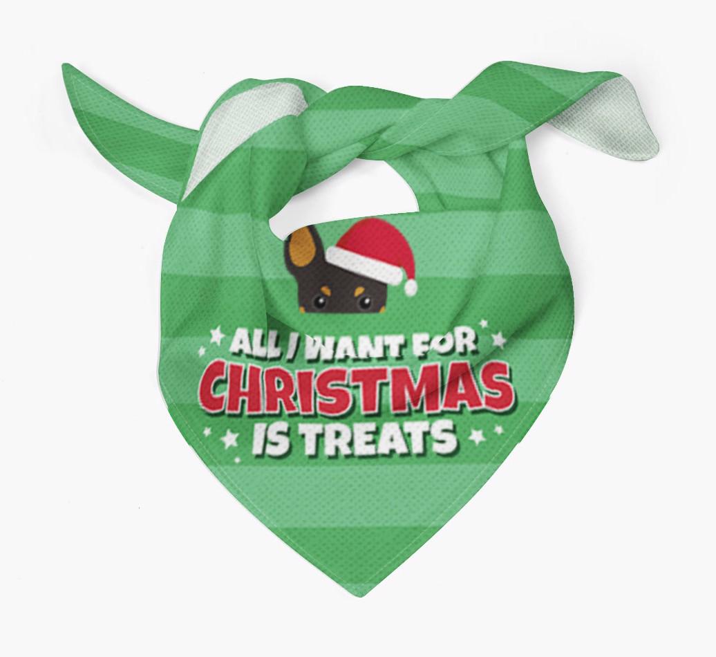 'All I Want for Christmas' - Personalized {breedFullName} Bandana