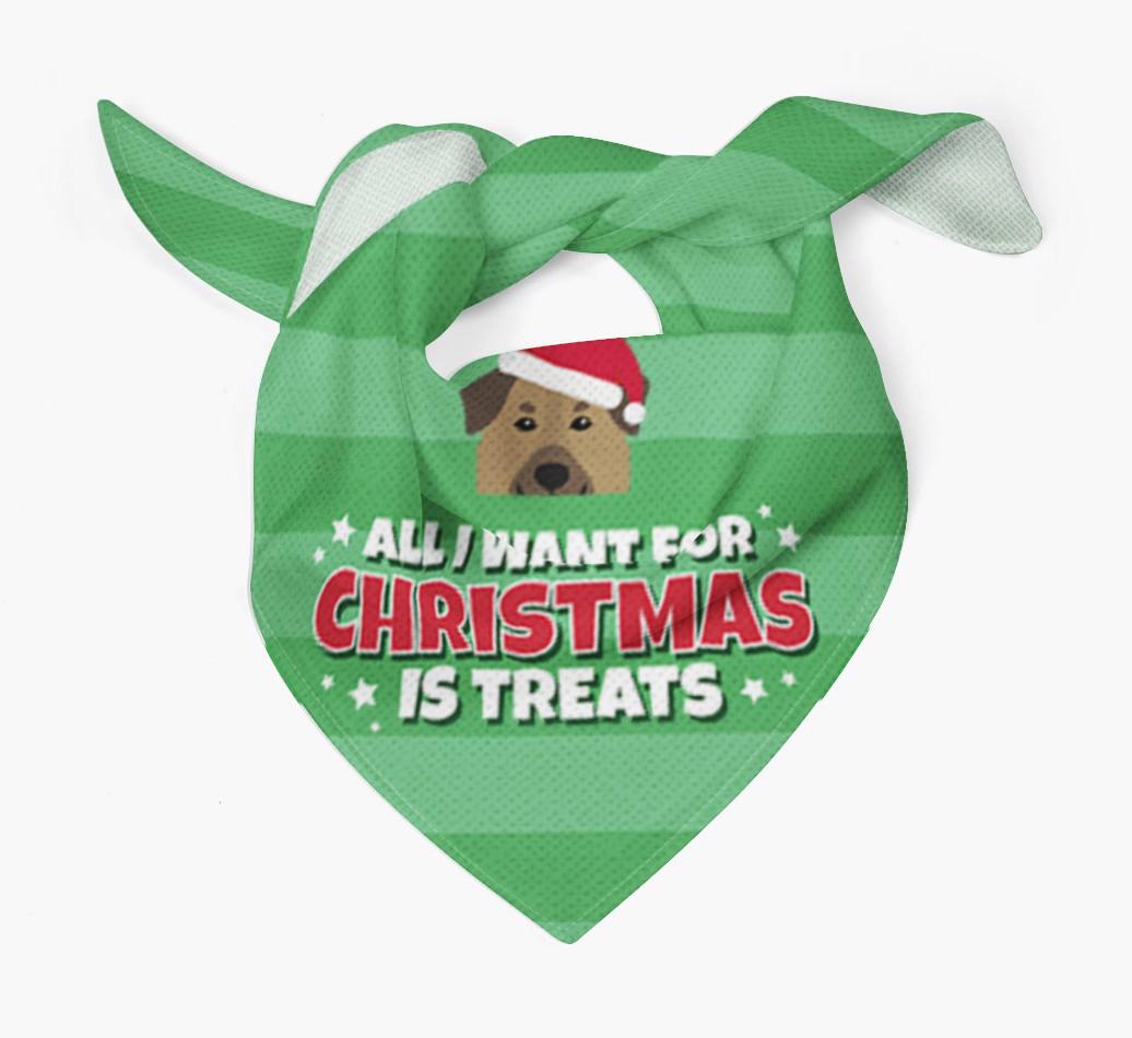 'All I Want for Christmas' - Personalized {breedFullName} Bandana