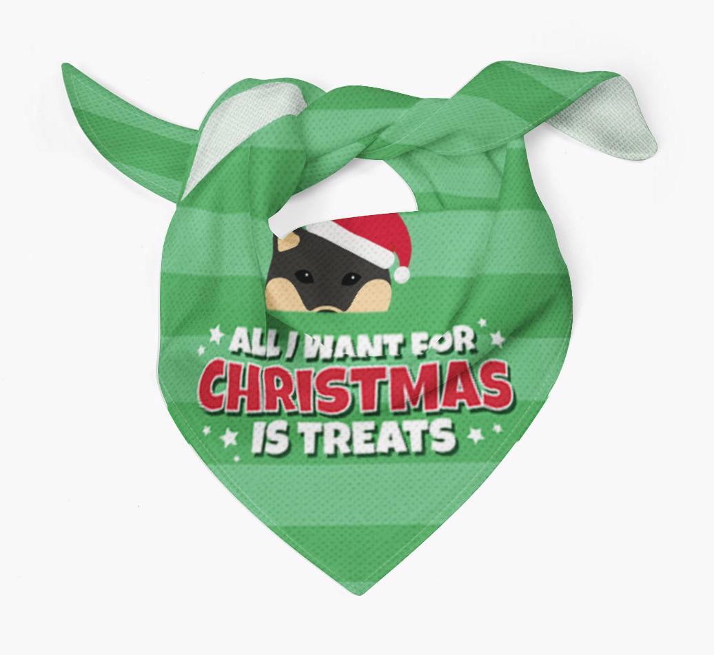 'All I Want for Christmas' - Personalized {breedFullName} Bandana
