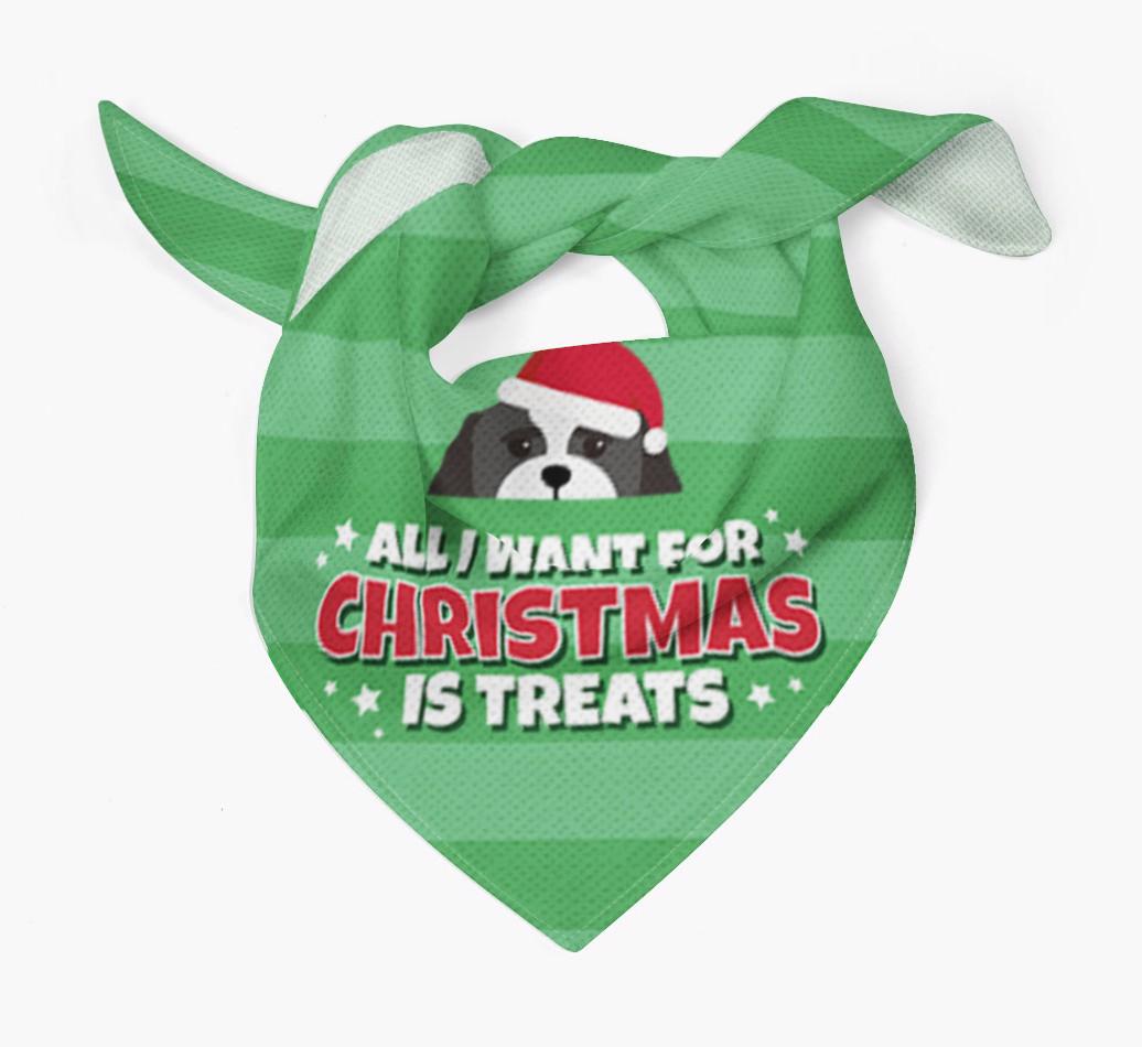 'All I Want for Christmas' - Personalized {breedFullName} Bandana