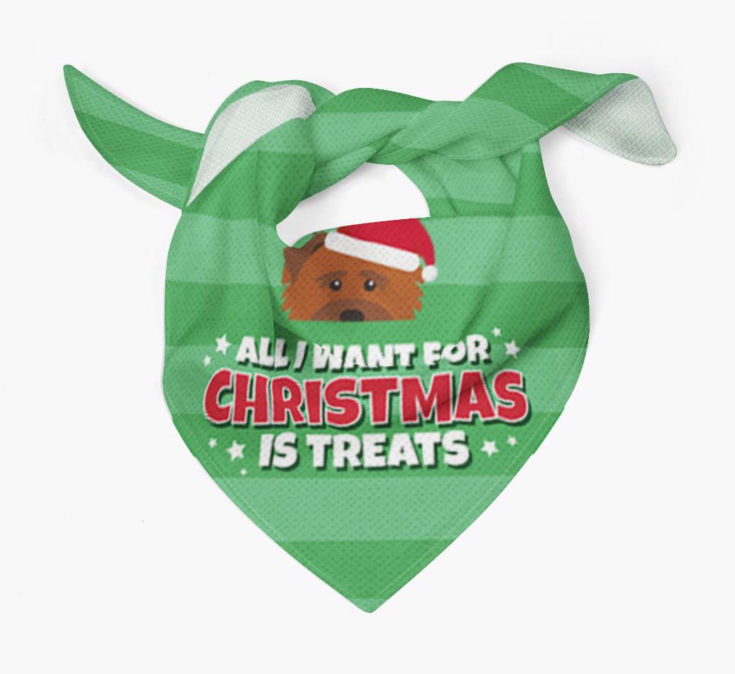 'All I Want for Christmas' - Personalized {breedFullName} Bandana