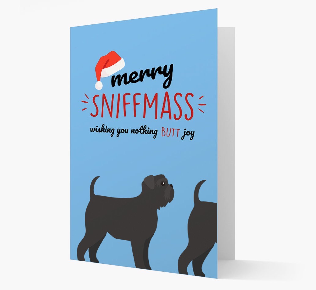 'Merry Sniffmass' - Personalized {breedFullName} Christmas Card