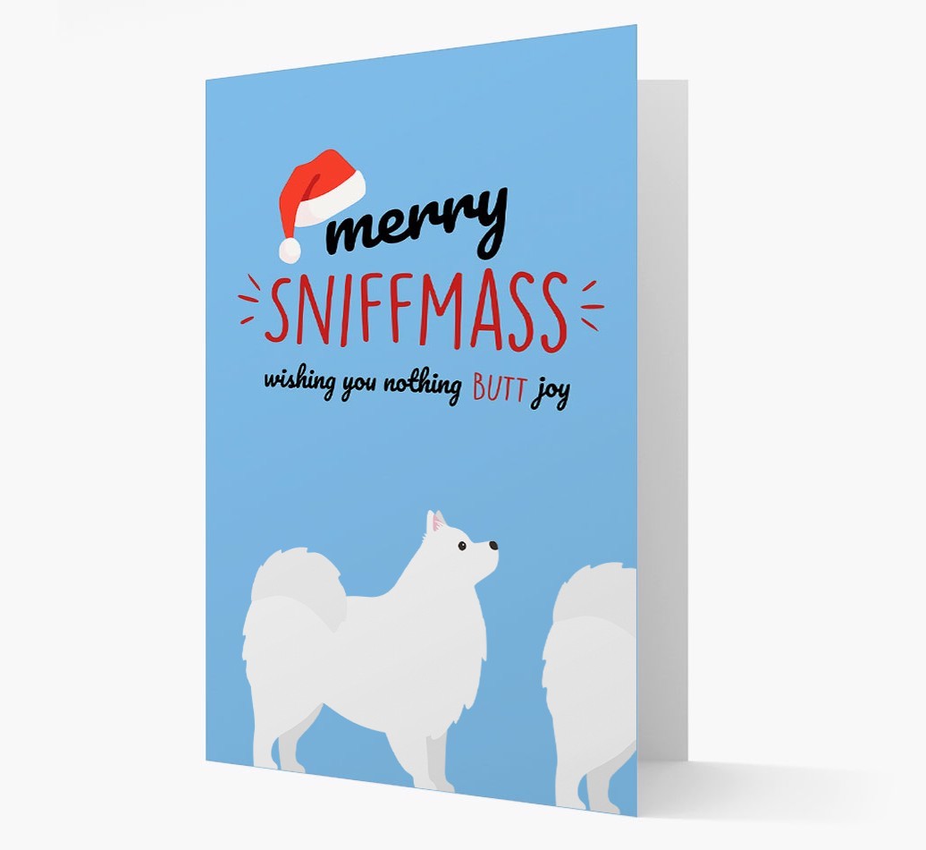 'Merry Sniffmass' - Personalised {breedFullName} Christmas Card