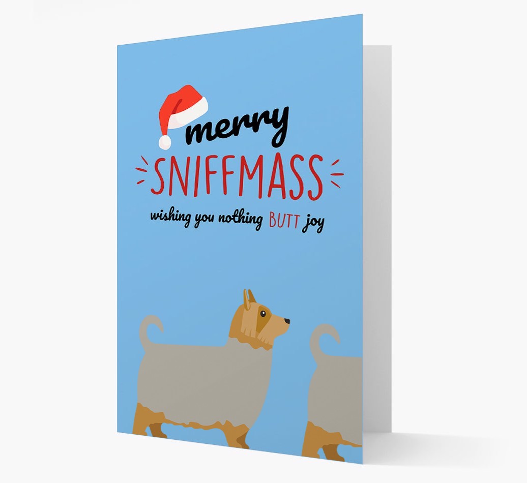 'Merry Sniffmass' - Personalized {breedFullName} Christmas Card