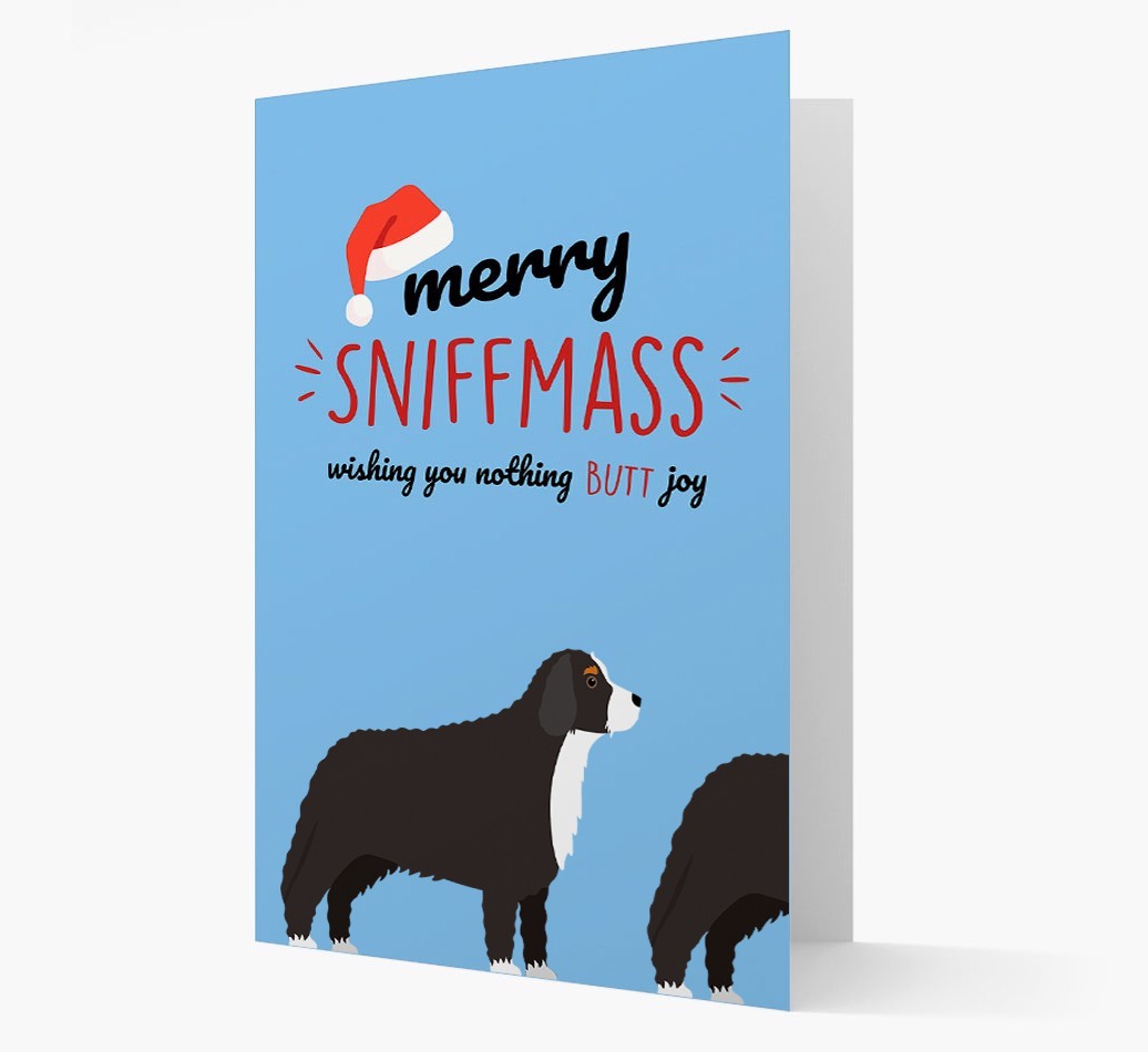 'Merry Sniffmass' - Personalised {breedFullName} Christmas Card