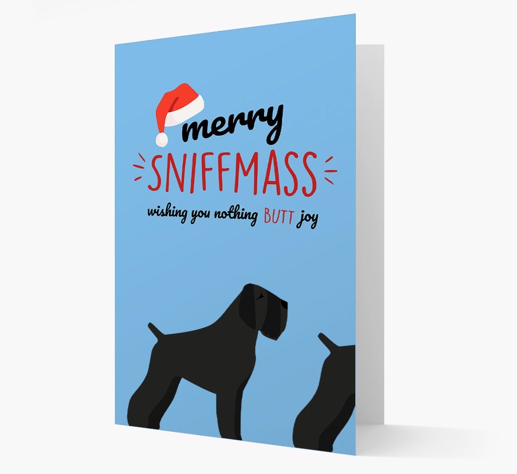 'Merry Sniffmass' - Personalized {breedFullName} Christmas Card