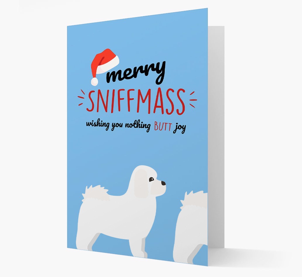 'Merry Sniffmass' - Personalised {breedFullName} Christmas Card