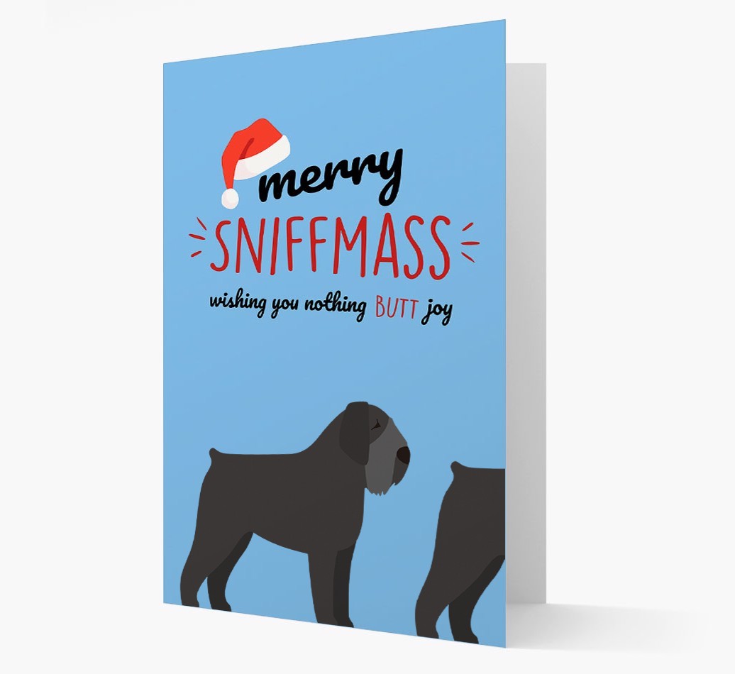 'Merry Sniffmass' - Personalized {breedFullName} Christmas Card