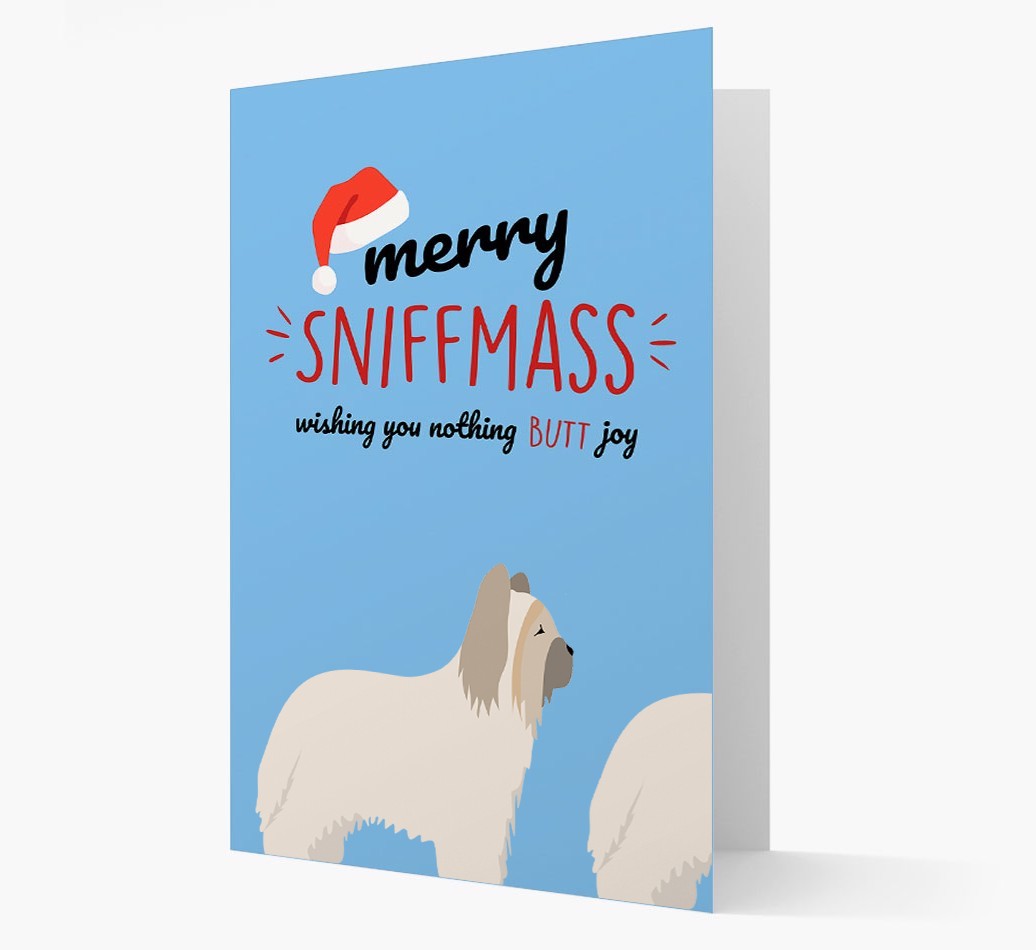 'Merry Sniffmass' - Personalized {breedFullName} Christmas Card