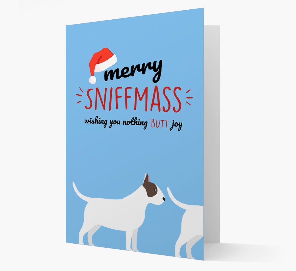 'Merry Sniffmass' - Personalised {breedFullName} Christmas Card