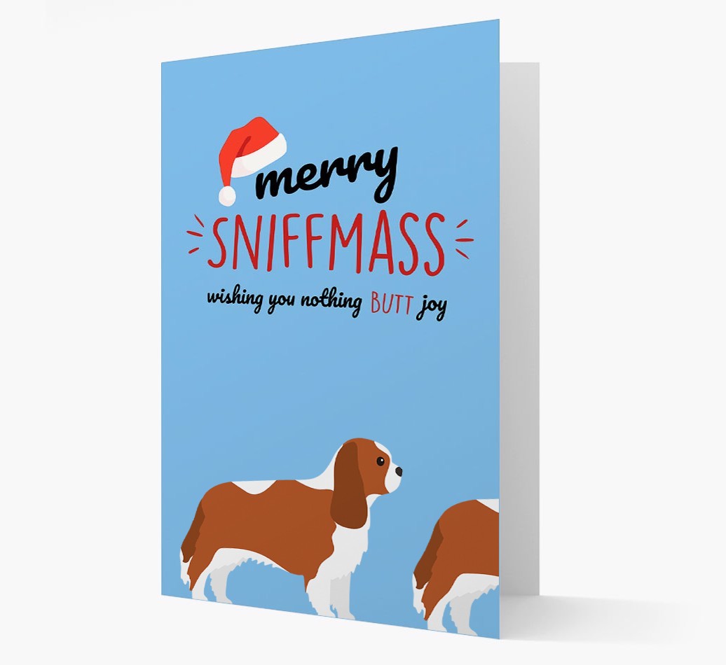 'Merry Sniffmass' - Personalized {breedFullName} Christmas Card